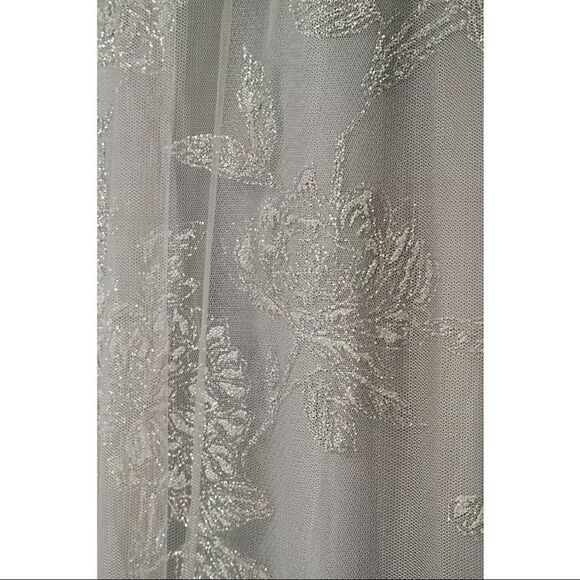 NEW BHLDN Anthropologie Hayley Paige Phoebe One Shoulder Maxi Wedding Dress SZ 4 - Picture 4 of 6